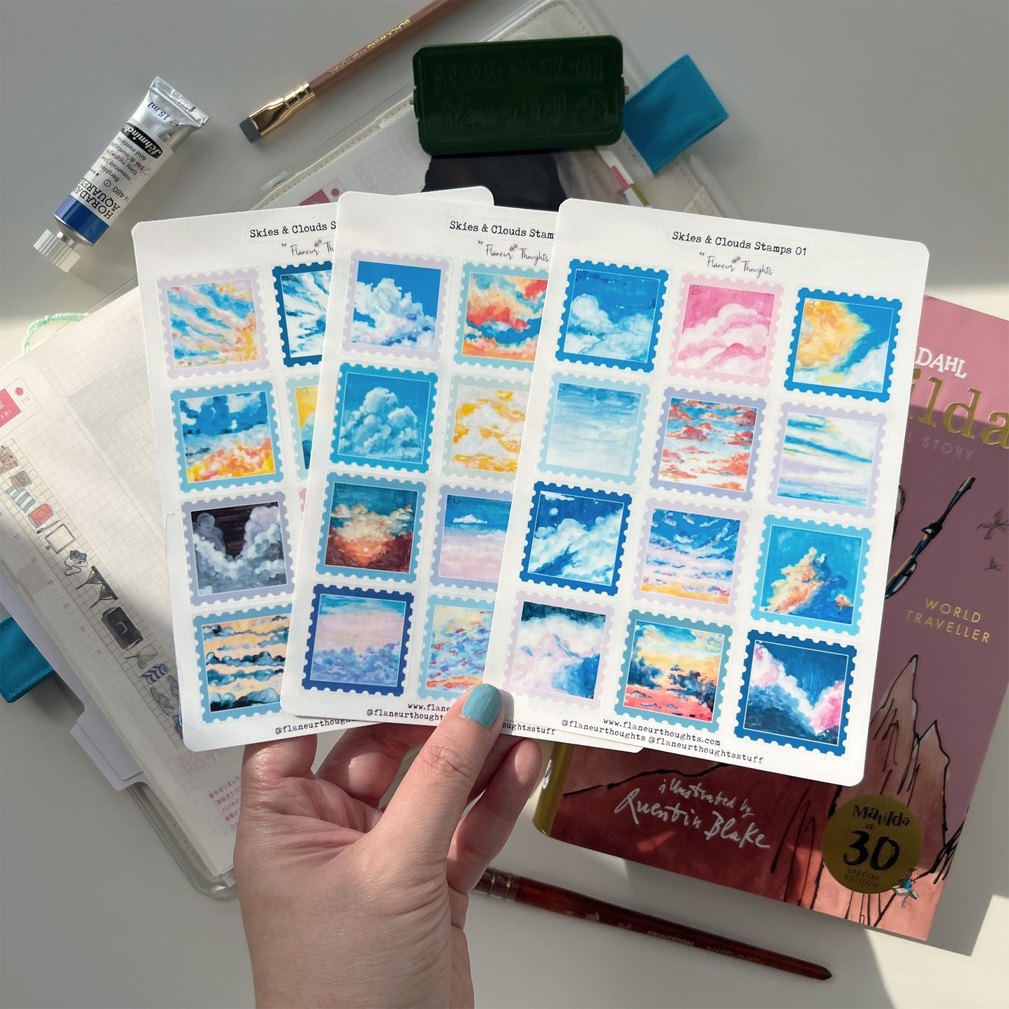 Skies and Clouds Stamps 01 to 03