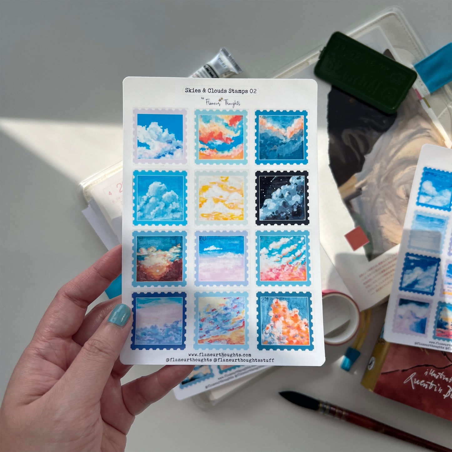 Skies and Clouds Stamps 01 to 03